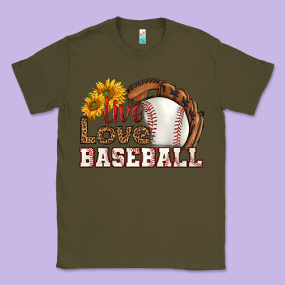 Live Love Baseball Classic Tee Designed By Hra Design Shop