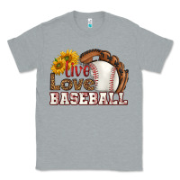 Heather Grey live love baseball Classic Tee - HRA Design Shop