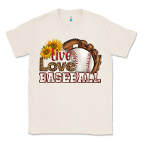 Natural live love baseball Classic Tee - HRA Design Shop