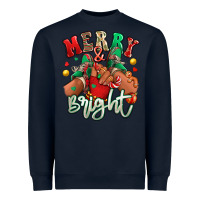 Navy merry and bright black kid sneakers Heavyweight Sweatshirt - RanaPortraitStore