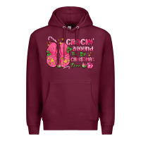 Burgundy crocin' around the christmas tree Premium Hoodie - MaliasSmallBusiness