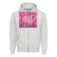 Dove Grey nobody fights alone Zipper Hoodie - AdoDesignShop