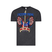 Vintage Black freedom rocks make some noise Vintage Tee - texasbilliewilder