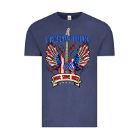 Vintage Denim freedom rocks make some noise Vintage Tee - texasbilliewilder