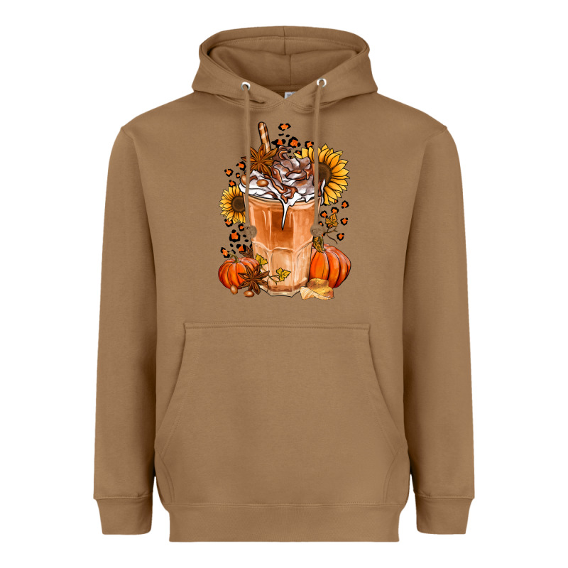 Pumpkin Spice Ice Latte Heavyweight Hoodie by Jasminsmagicworld | Teevron