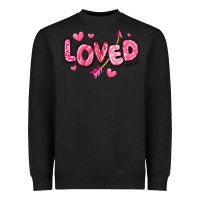 Black loved valentines day Heavyweight Sweatshirt - RanaPortraitStore