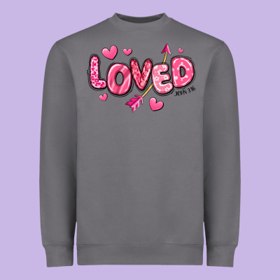 Heavyweight Sweatshirt loved valentines day