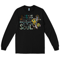 Black jesus is the anchor of my soul Long Sleeve Tee - SublimationCraftShop