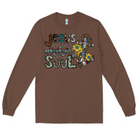 Chestnut jesus is the anchor of my soul Long Sleeve Tee - SublimationCraftShop