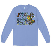 Colony Blue jesus is the anchor of my soul Long Sleeve Tee - SublimationCraftShop