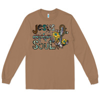 Toasted Coconut jesus is the anchor of my soul Long Sleeve Tee - SublimationCraftShop