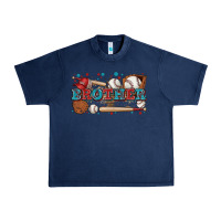 Navy brother baseball Urban Heavy Tee - Zillion Design Studio