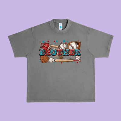 Brother Baseball Urban Heavy Tee Designed By Zillion Design Studio