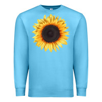Ocean Blue treetops sunflower Premium Sweatshirt - LillyAllenDesigns