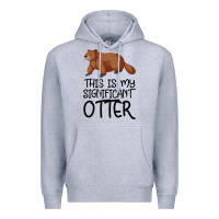 Heather Grey this is my significant otter Premium Hoodie - Bettercallsaul