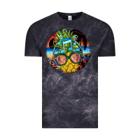 Cloud Black pineapple relaxing Vintage Tee - BarkalooDesign