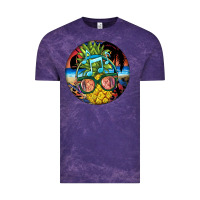 Cloud Purple pineapple relaxing Vintage Tee - BarkalooDesign