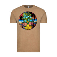 Vintage Coffee pineapple relaxing Vintage Tee - BarkalooDesign