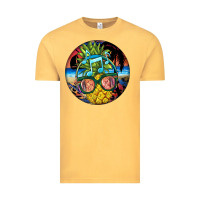 Vintage Mustard pineapple relaxing Vintage Tee - BarkalooDesign