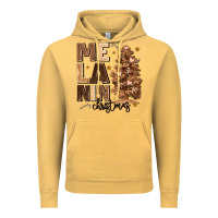 Vintage Mustard melanin christmas with christmas tree Vintage Hoodie - MaliasSmallBusiness