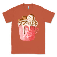 Copper hotcocoa with snowman  fa element Classic Tee - FaDigitalArtStudio