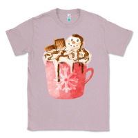 Lilac hotcocoa with snowman  fa element Classic Tee - FaDigitalArtStudio