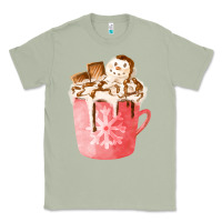 Matcha hotcocoa with snowman  fa element Classic Tee - FaDigitalArtStudio