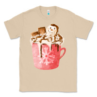 Mushroom hotcocoa with snowman  fa element Classic Tee - FaDigitalArtStudio