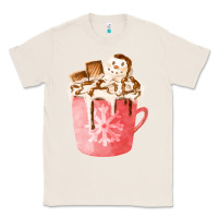 Natural hotcocoa with snowman  fa element Classic Tee - FaDigitalArtStudio