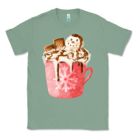 Sage hotcocoa with snowman  fa element Classic Tee - FaDigitalArtStudio