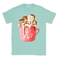 Seafoam hotcocoa with snowman  fa element Classic Tee - FaDigitalArtStudio