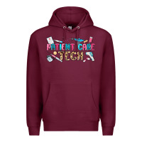 Burgundy patient care tech Premium Hoodie - MaliasSmallBusiness