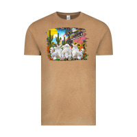 Vintage Camel easter farm with bunnies Vintage Tee - RanaPortraitStore