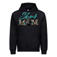 Show Mom Aztec Cowhide Black Angus Urban Hoodie | Teevron