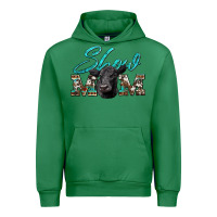 Emerald show mom aztec cowhide black angus Urban Hoodie - Artiststas