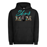 Pigment Black show mom aztec cowhide black angus Urban Hoodie - Artiststas
