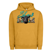 Pigment Peanut Butter show mom aztec cowhide black angus Urban Hoodie - Artiststas