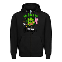 Black so luckin boujee Zipper Hoodie - Artiststas