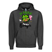 Charcoal Heather so luckin boujee Zipper Hoodie - Artiststas