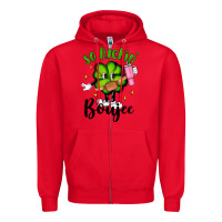 Red so luckin boujee Zipper Hoodie - Artiststas