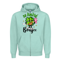 So Luckin Boujee Zipper Hoodie | Teevron