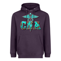 Plum western nurse certified nurse assistant medilcal symbol Heavyweight Hoodie - BarkalooDesign