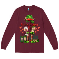 Burgundy im the wine lover elf Long Sleeve Tee - FaDigitalArtStudio