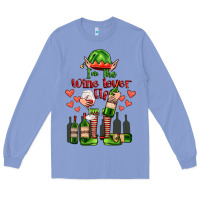 Colony Blue im the wine lover elf Long Sleeve Tee - FaDigitalArtStudio