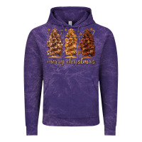 Cloud Purple melanin christmas trees Vintage Hoodie - MaliasSmallBusiness