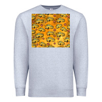 Heather Grey school bus pattern tumbler 20oz Premium Sweatshirt - Jasminsmagicworld