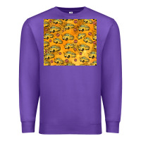 Purple school bus pattern tumbler 20oz Premium Sweatshirt - Jasminsmagicworld