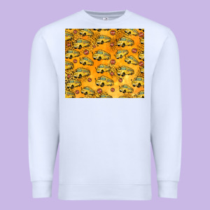 School Bus Pattern Tumbler 20oz Premium Sweatshirt Designed By Jasminsmagicworld