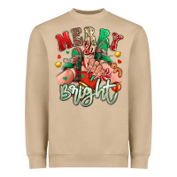 Mushroom merry and bright caucasian girl sneakers Heavyweight Sweatshirt - RanaPortraitStore