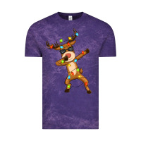 Cloud Purple dabbing deer Vintage Tee - Zillion Design Studio